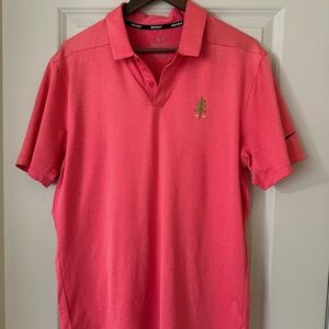 Nike Pink Polo Shirt with Embroidered Logo